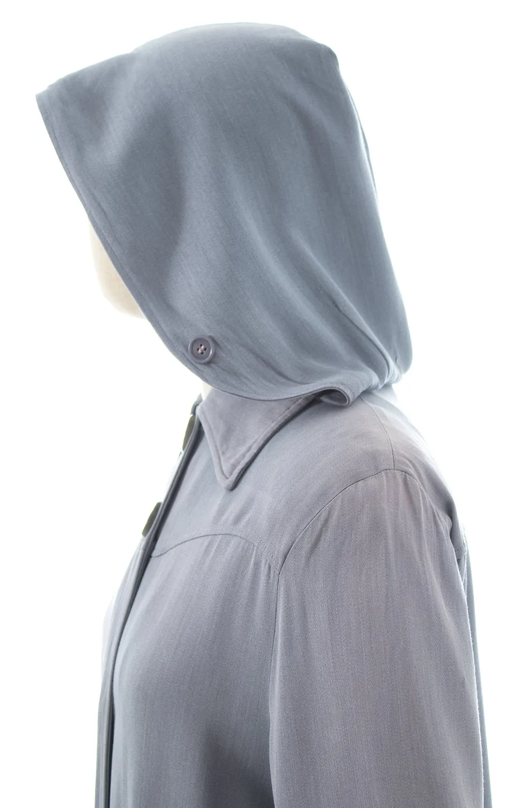 1940s Hooded Raincoat | small/medium