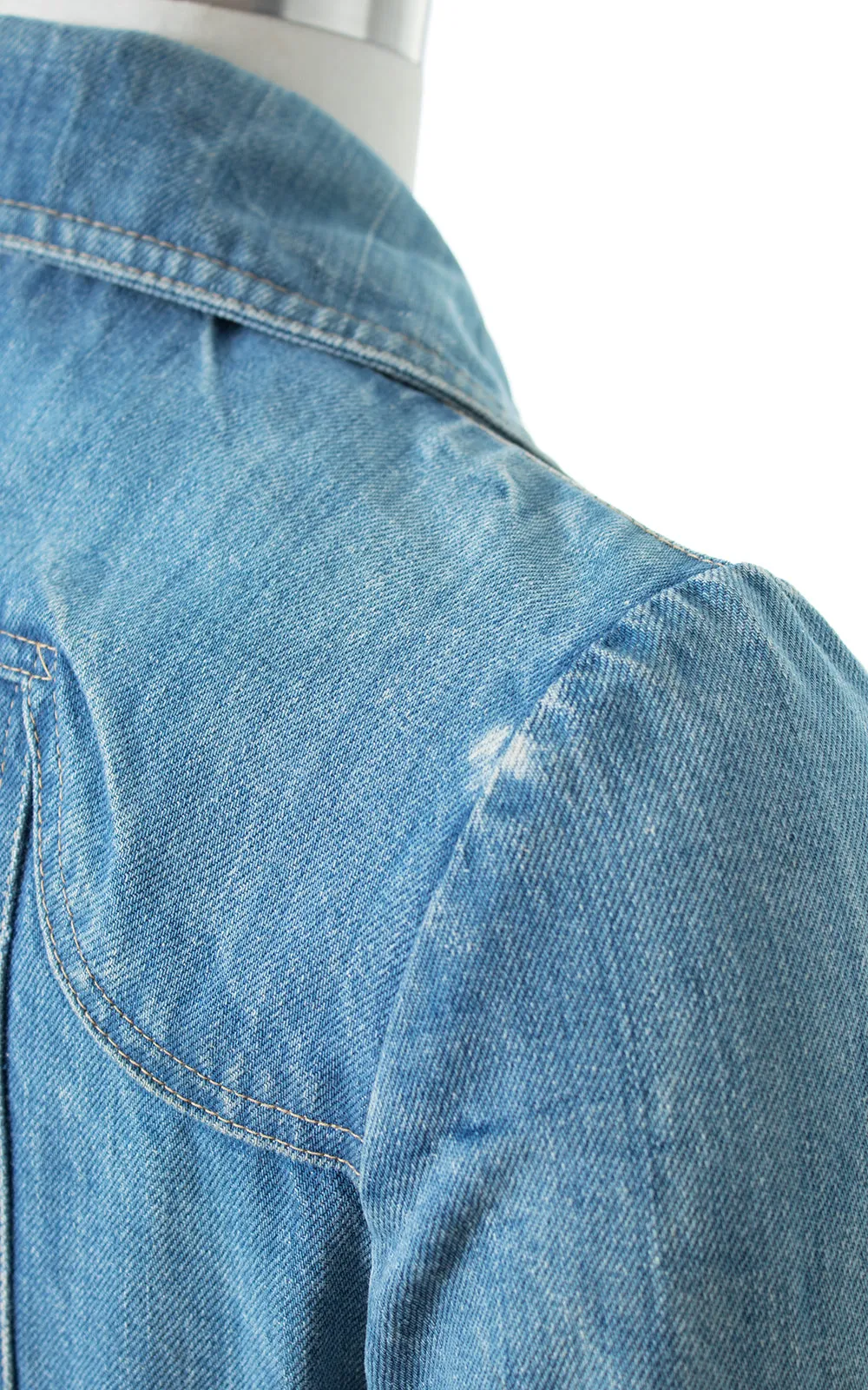 1970s Denim Coat Dress | small