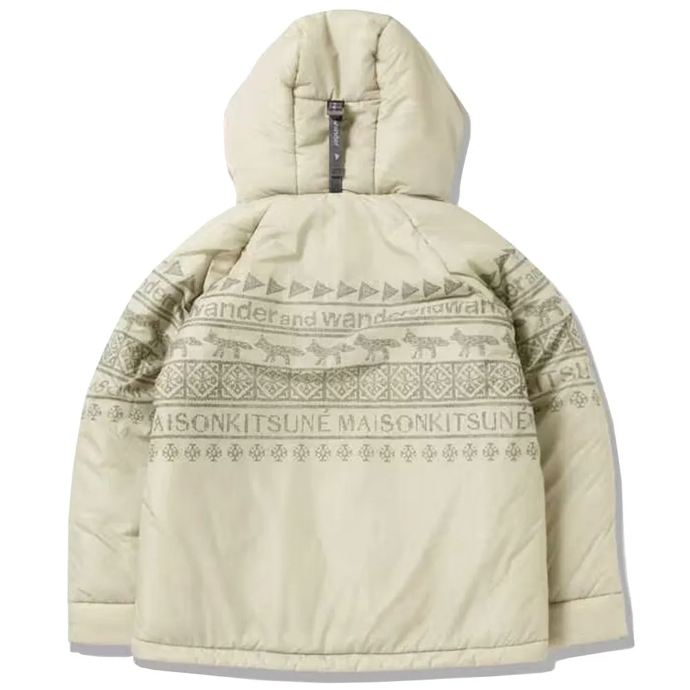 AND WANDER x Maison Kitsuné Nordic Borderinsulation Jacket Light Beige