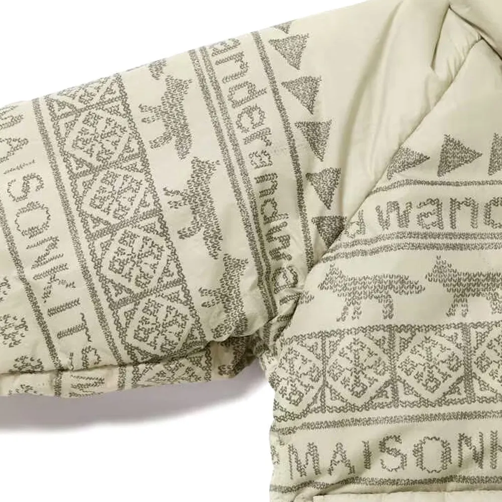 AND WANDER x Maison Kitsuné Nordic Borderinsulation Jacket Light Beige