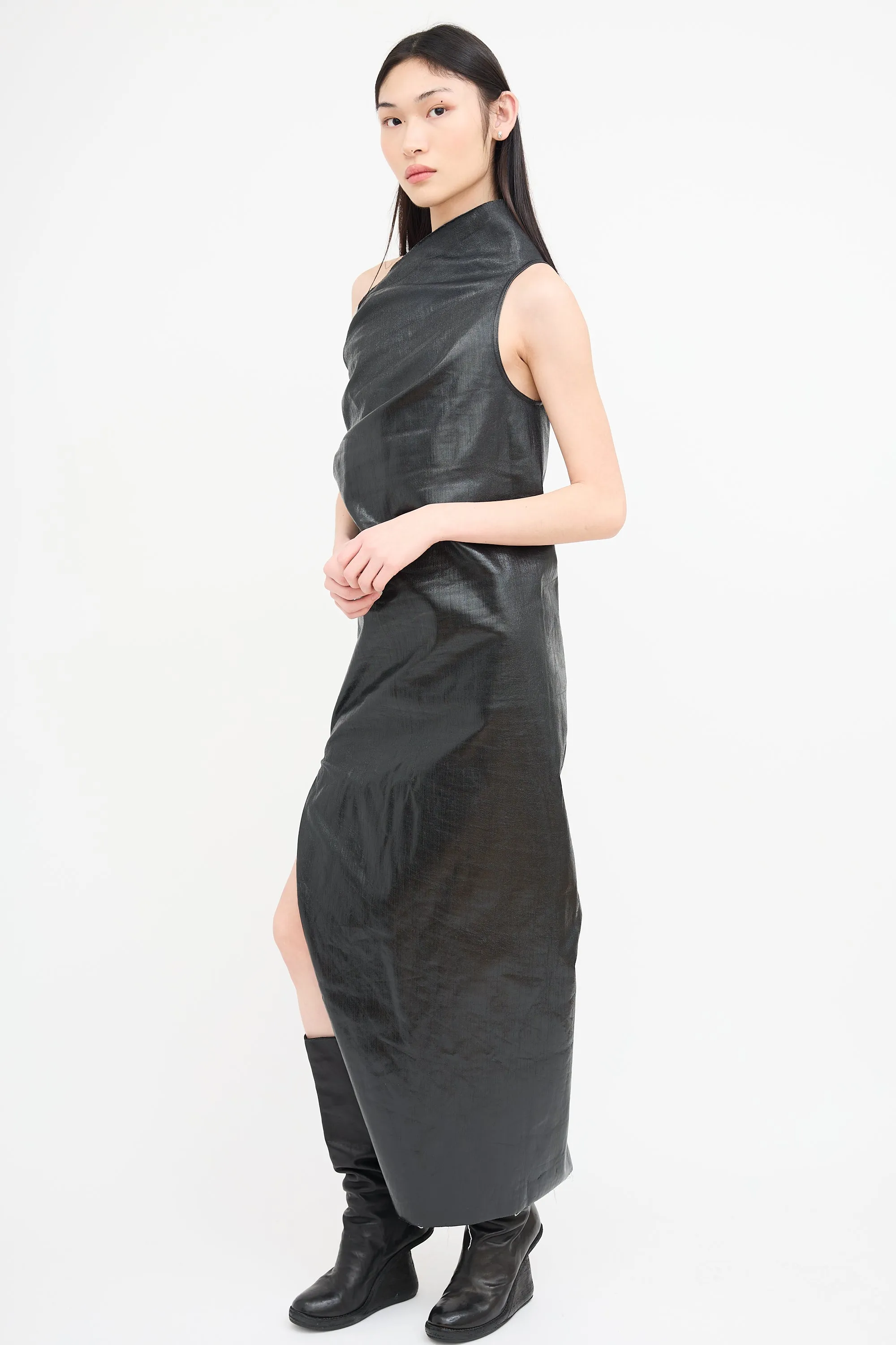 Black Athena Denim Maxi Dress