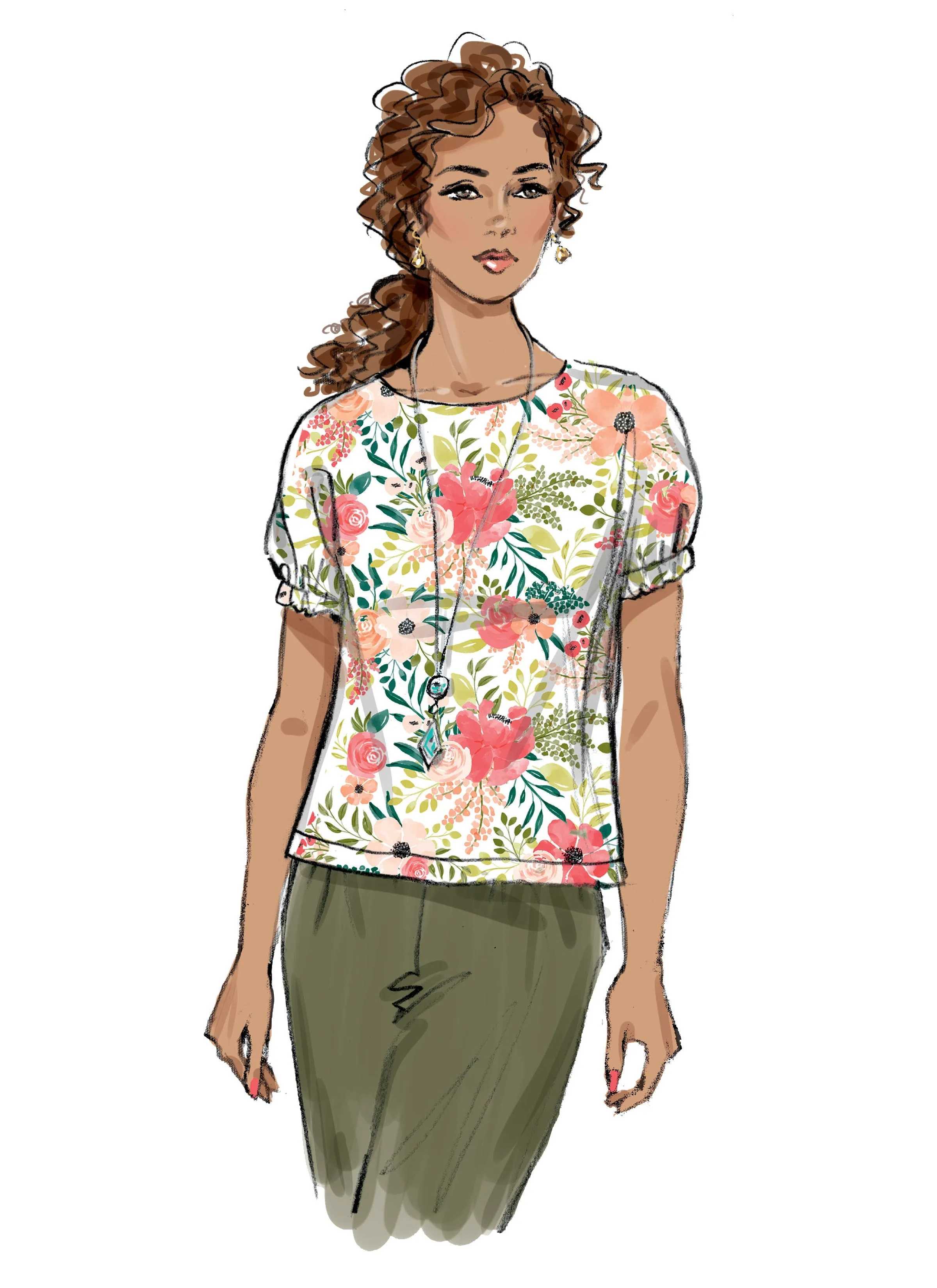 Butterick 6875 Tops sewing pattern