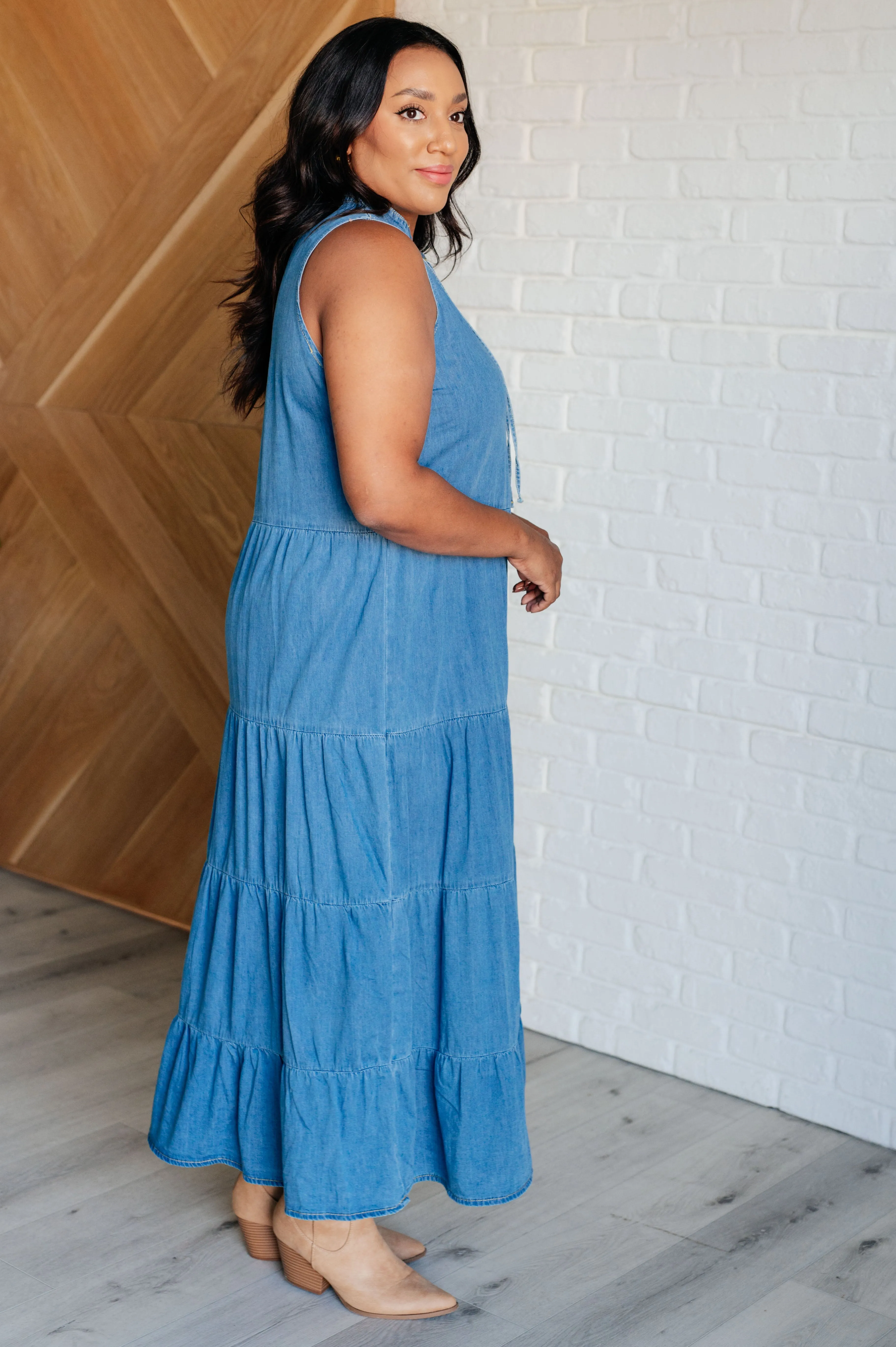 Chambray Maxi Dress