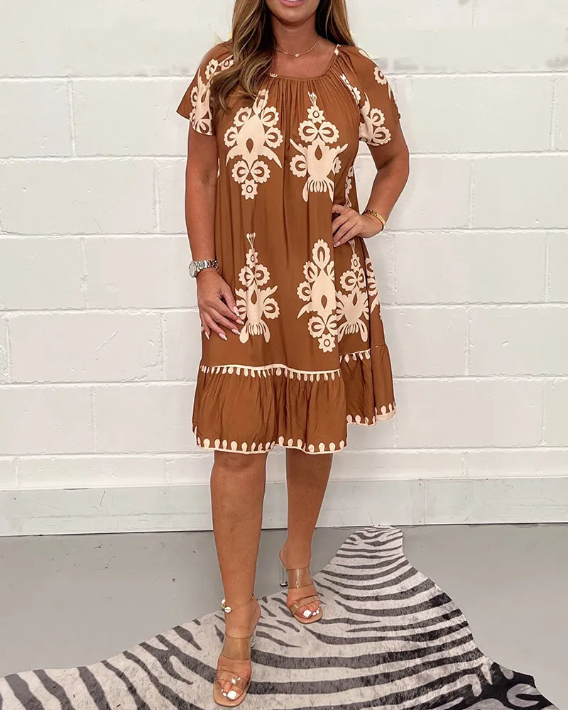 Emilia - Stylish Print Dress