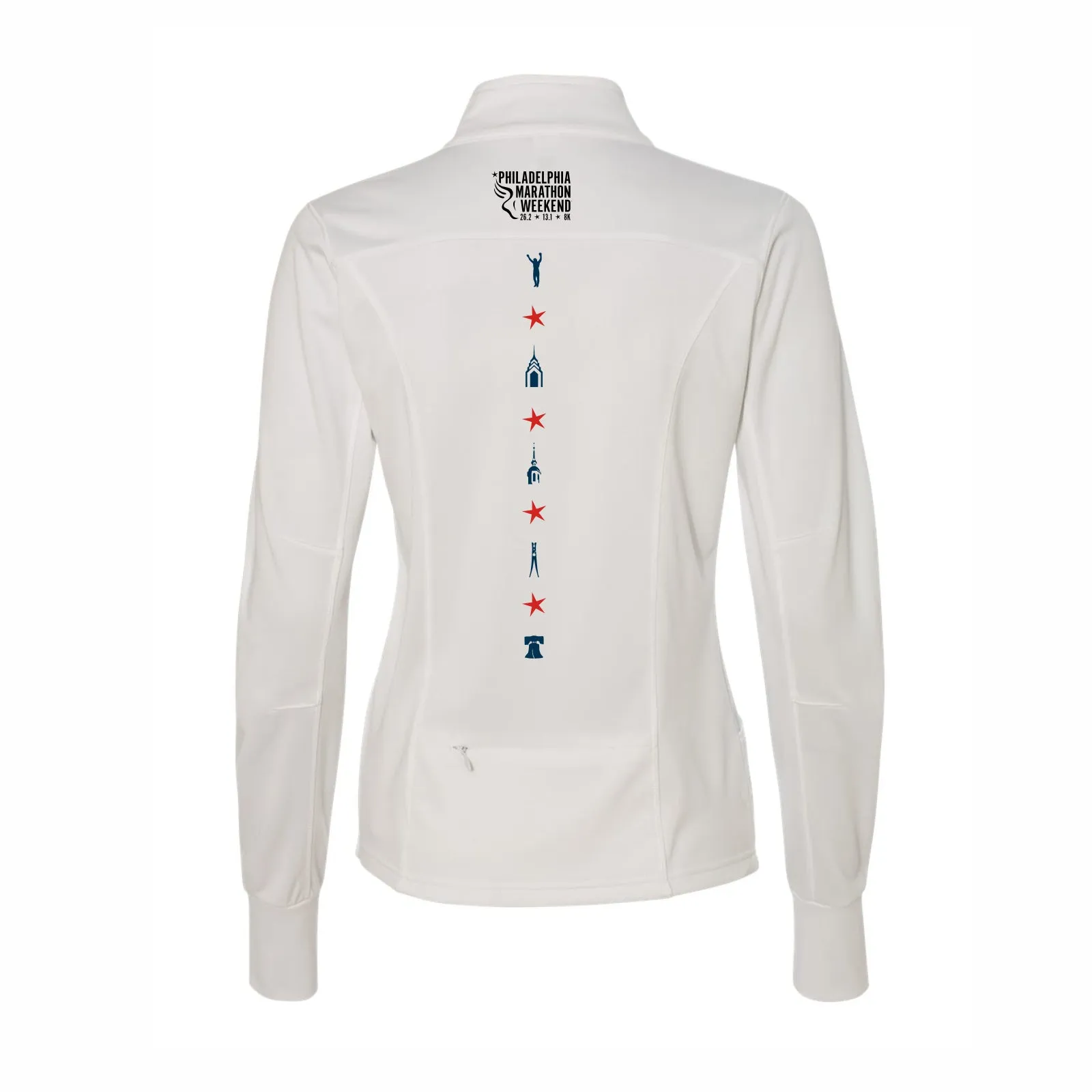 Fitted Zip Tech Fleece Jacket -White- PMW LCP