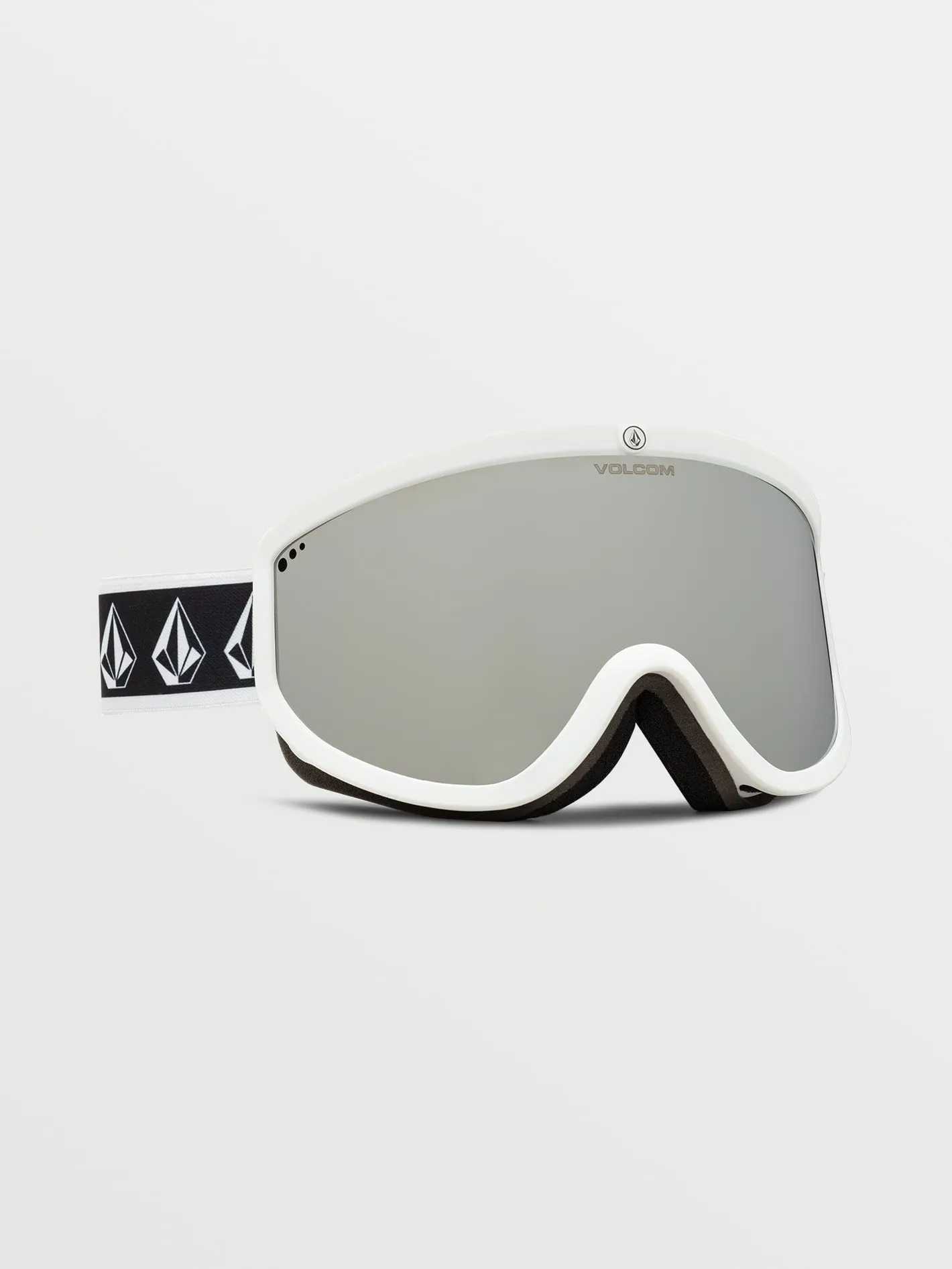 Footprints Goggle with Bonus Lens - White Rerun / Silver Chrome