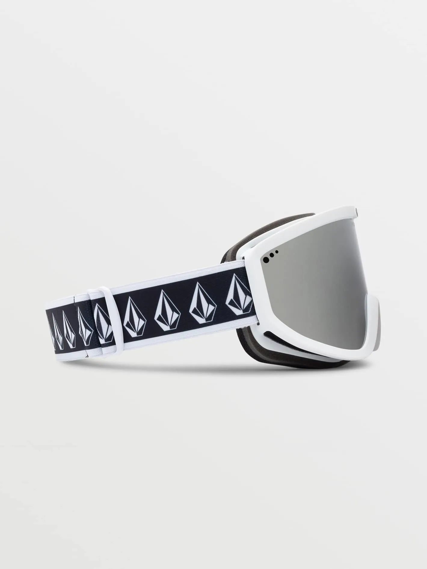 Footprints Goggle with Bonus Lens - White Rerun / Silver Chrome