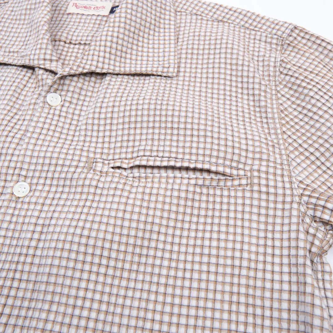 Freenote - Cayucos Seersucker - White Plaid