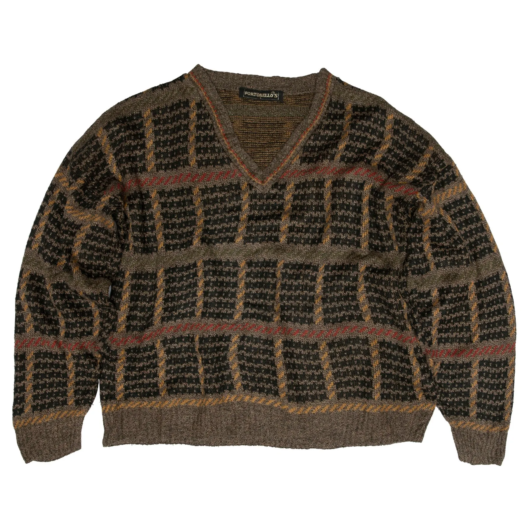 Mid-Century Jacquard Stranded Virgin Wool Pullover