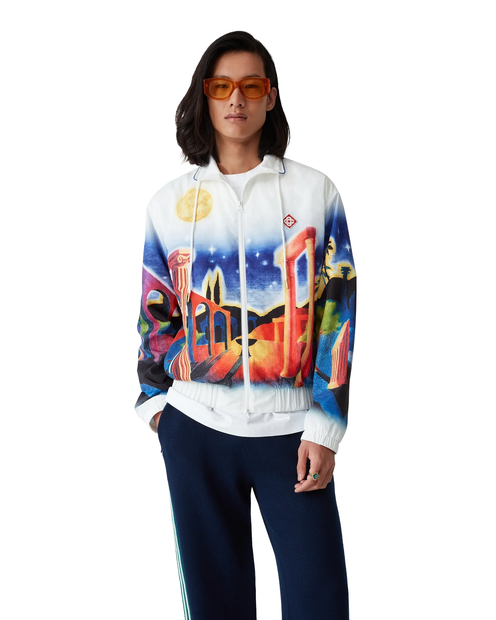Midnight Acropolis Windbreaker Jacket