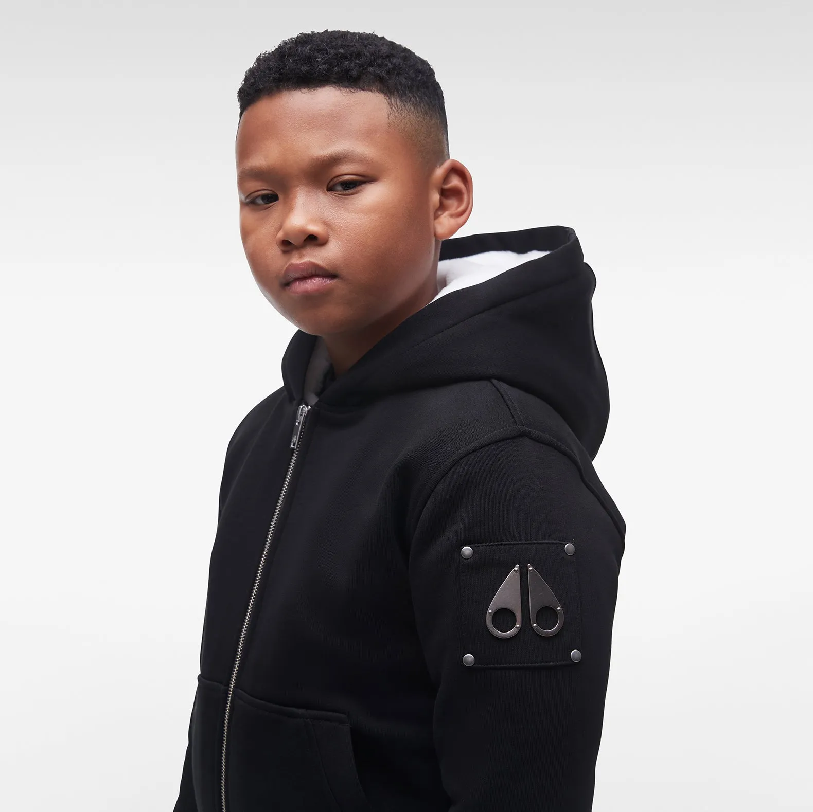 MOOSE KNUCKLES Classic Bunny Jacket - Black / White