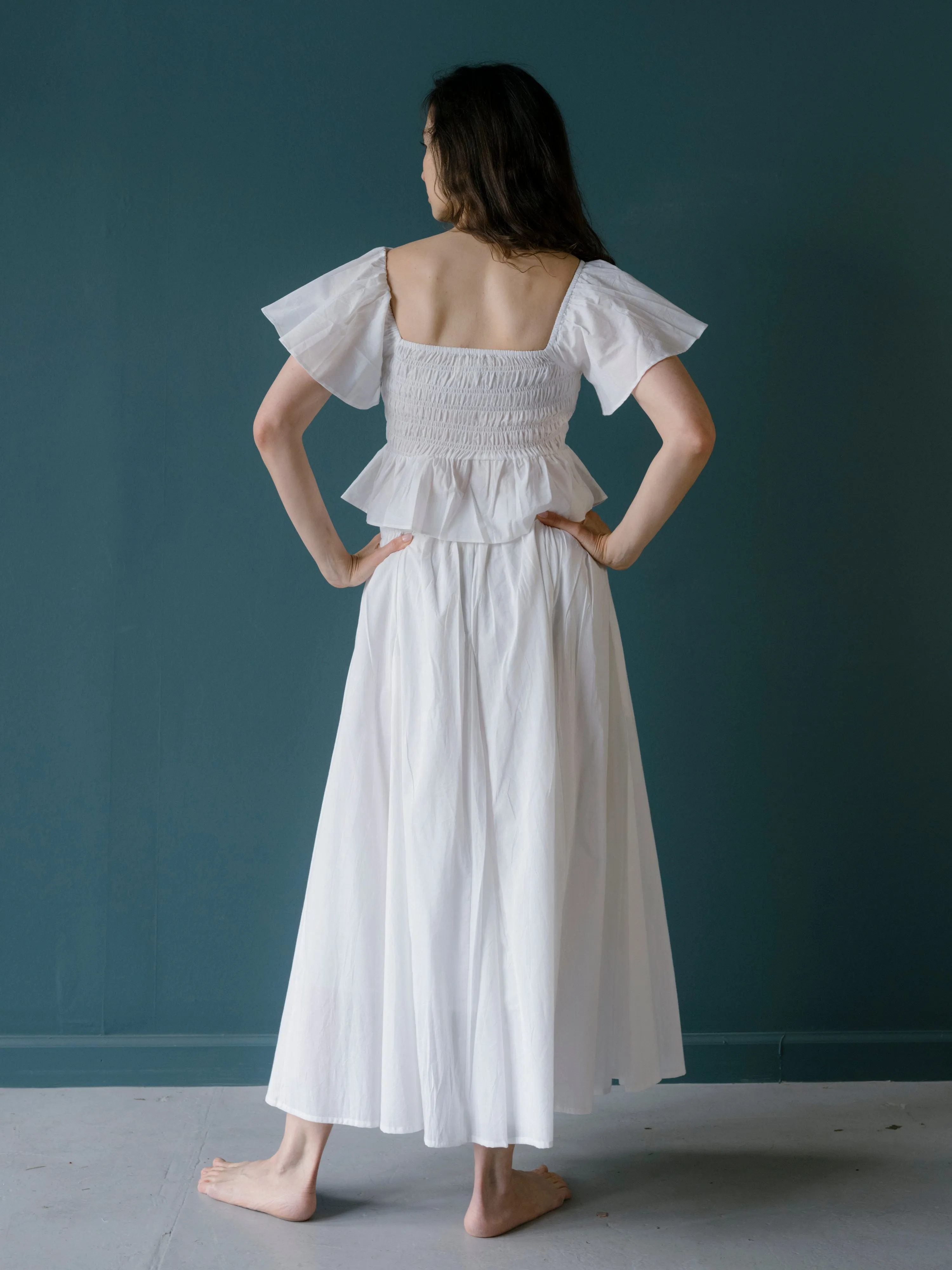 Nalini Skirt in White