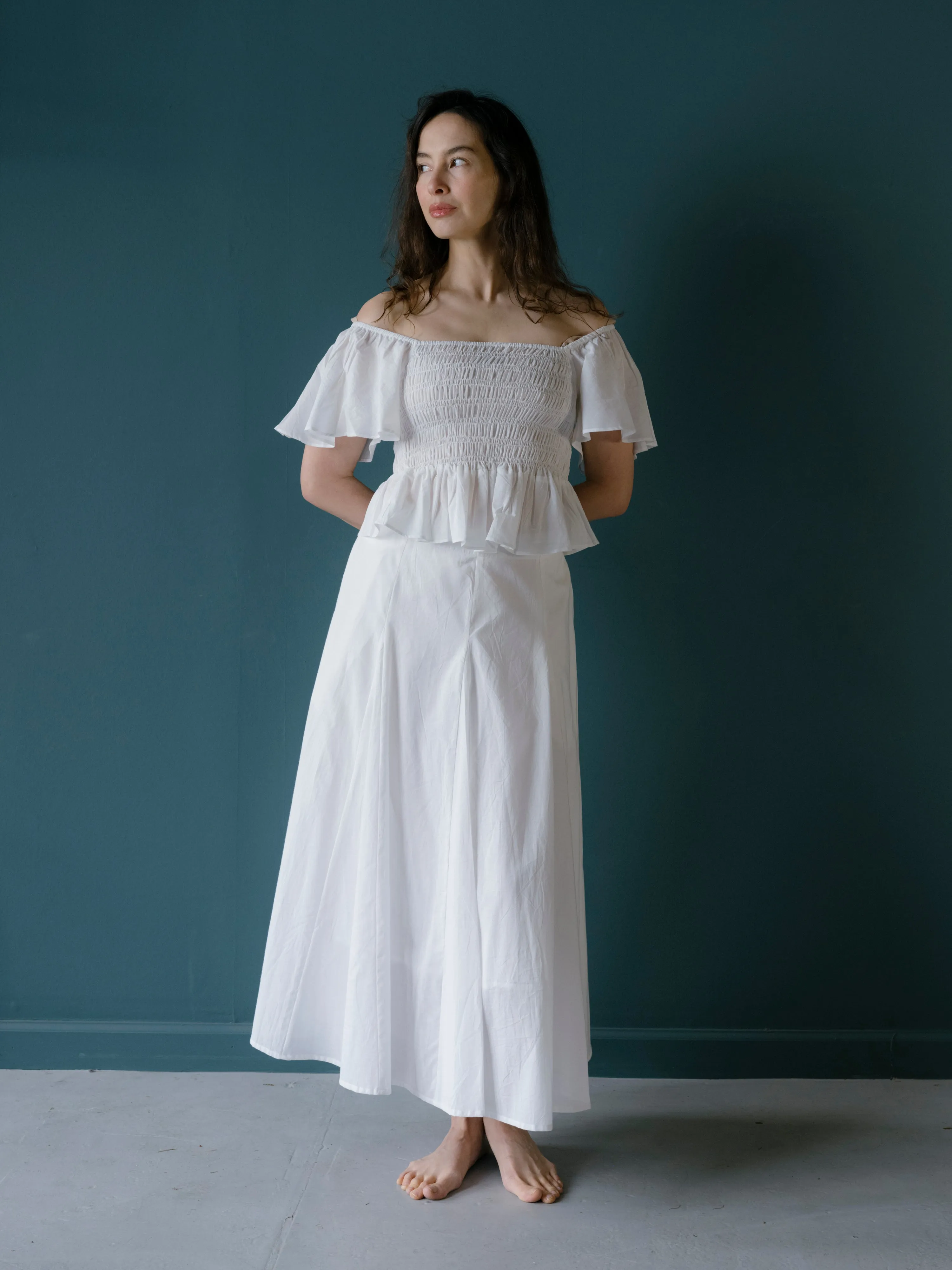 Nalini Skirt in White