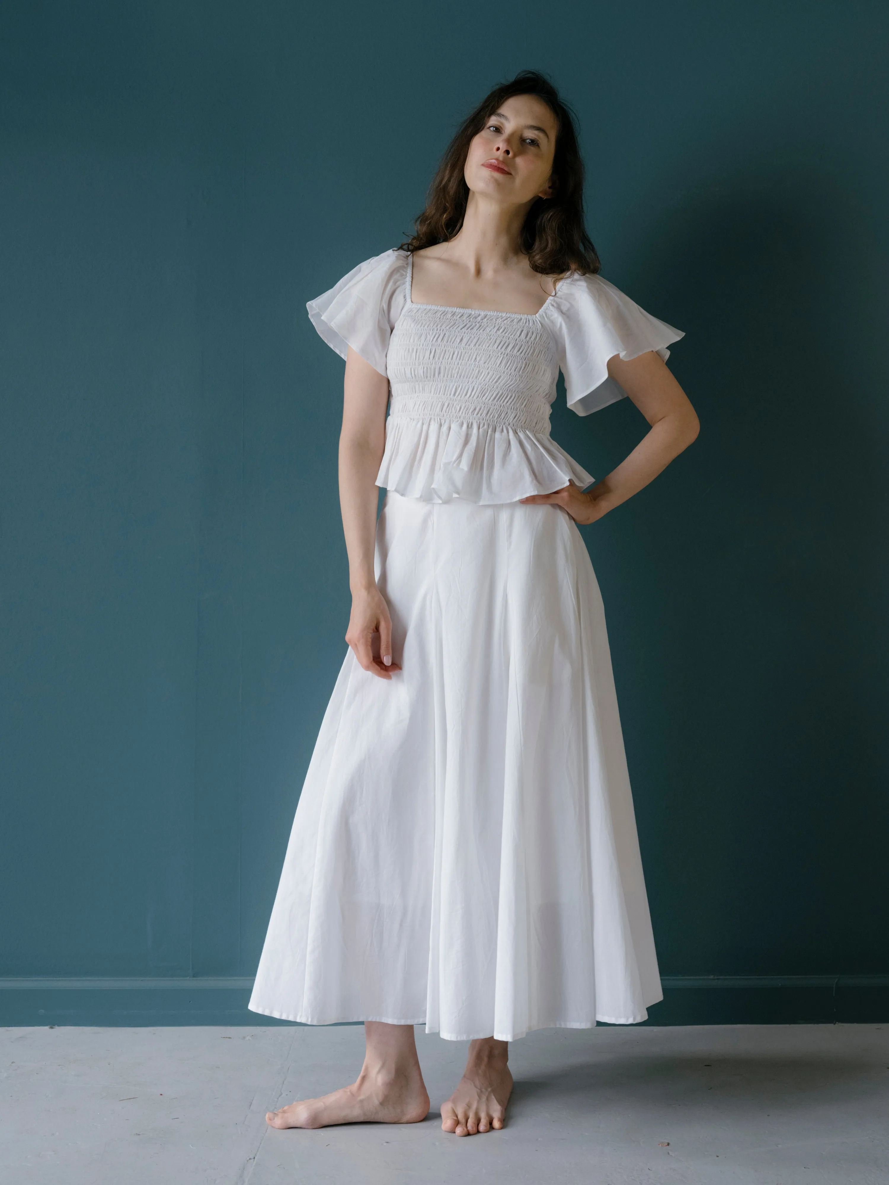 Nalini Skirt in White