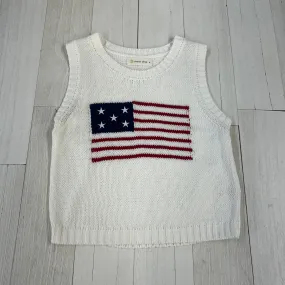 Ocean Drive American Flag Graphic Sweater Tank