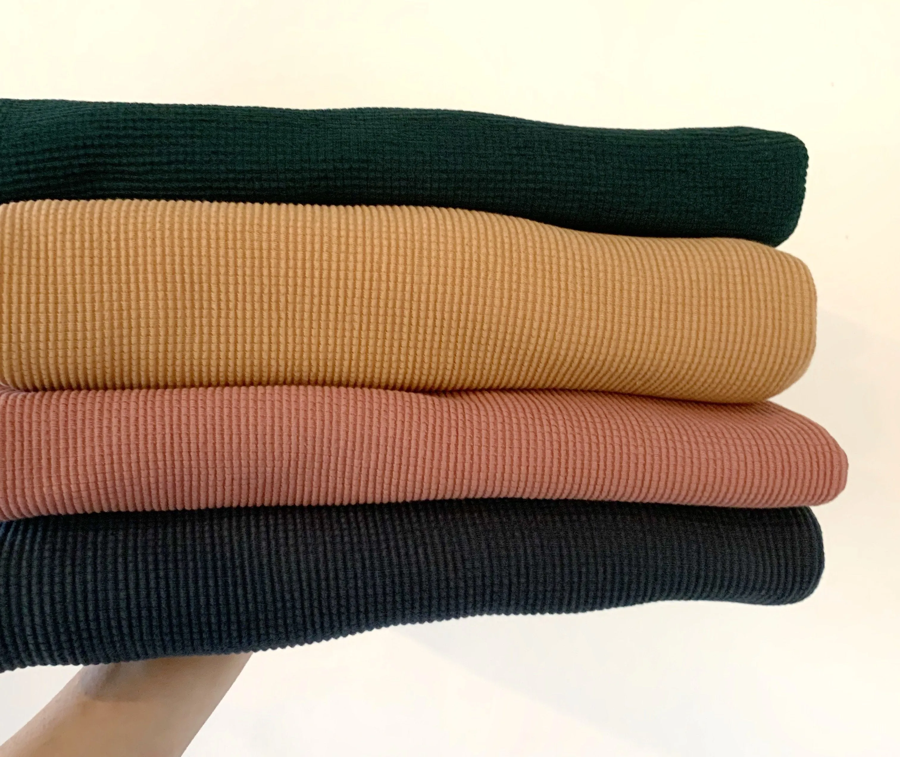 Organic Deep Navy Waffle Knit