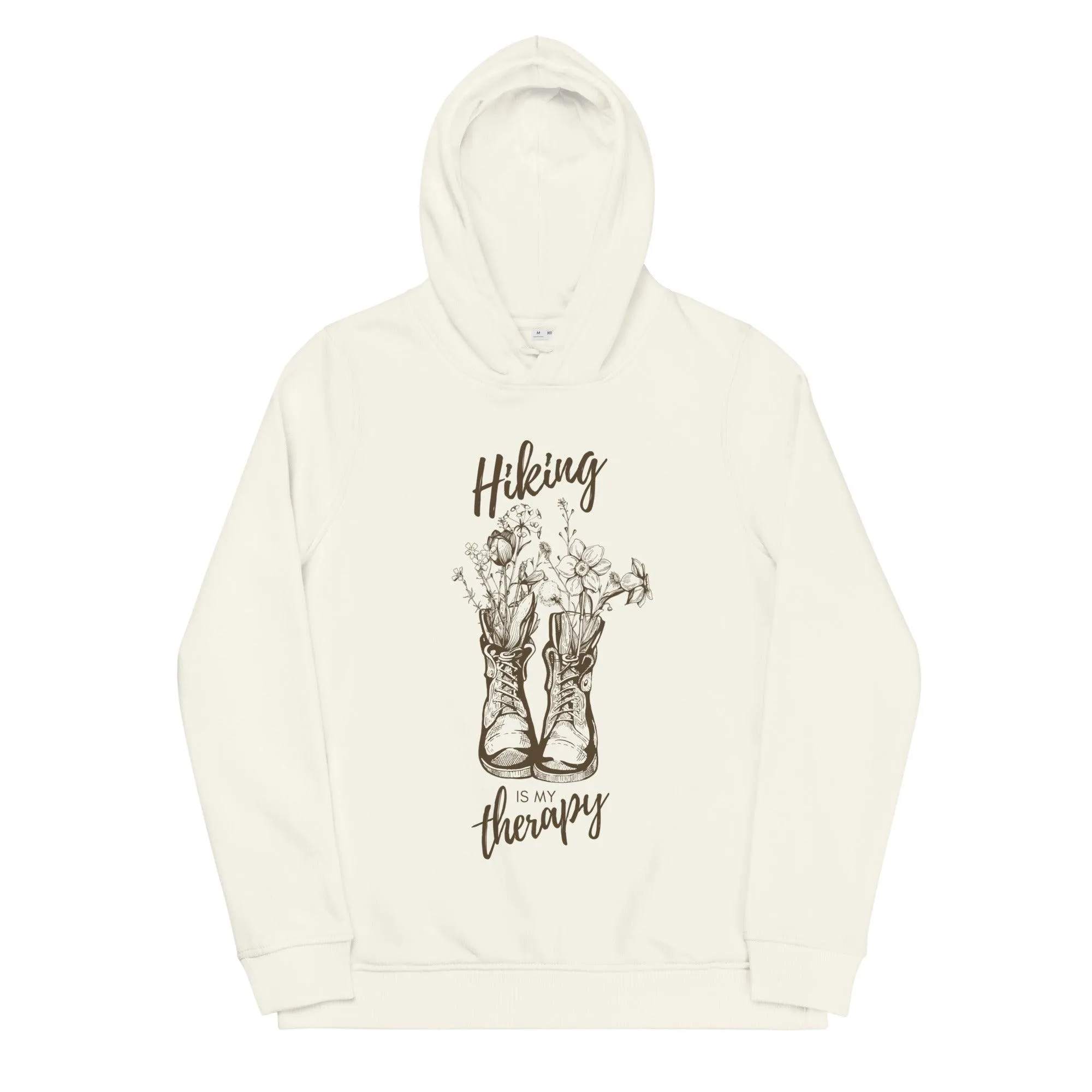 Pastel "Hiking is my Therapy" Women's Fitted Hoodie