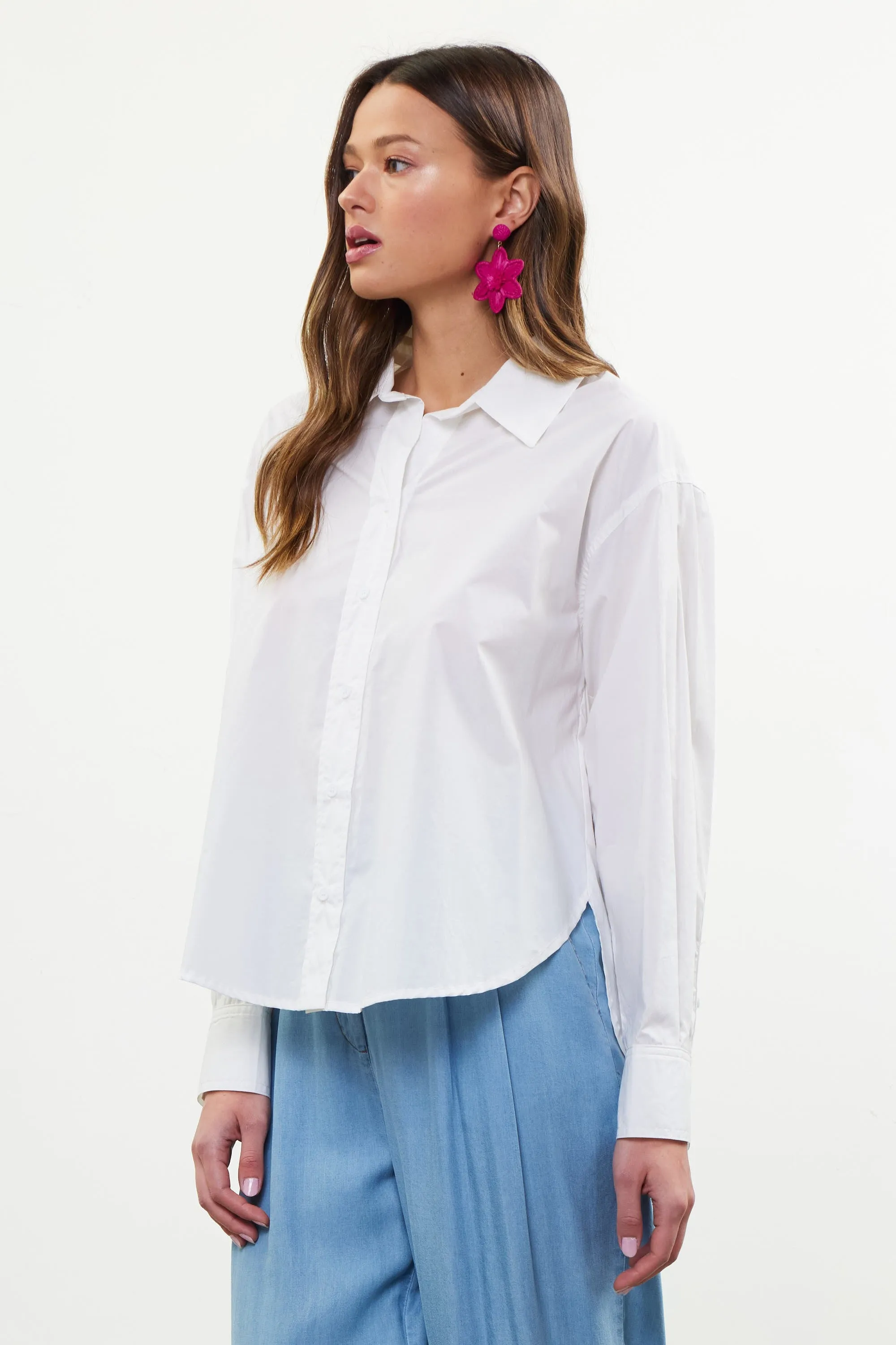 Poplin Button Down | White