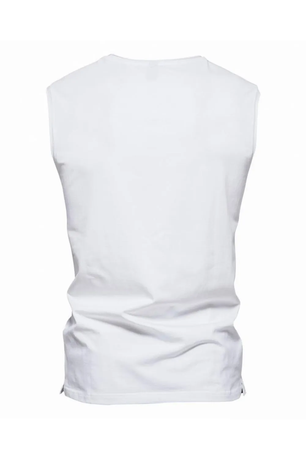 Sleeveless Black V-neck Summer Men's T-shirt