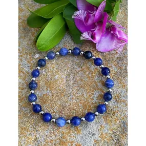 SODALITE BEADED BRACELET