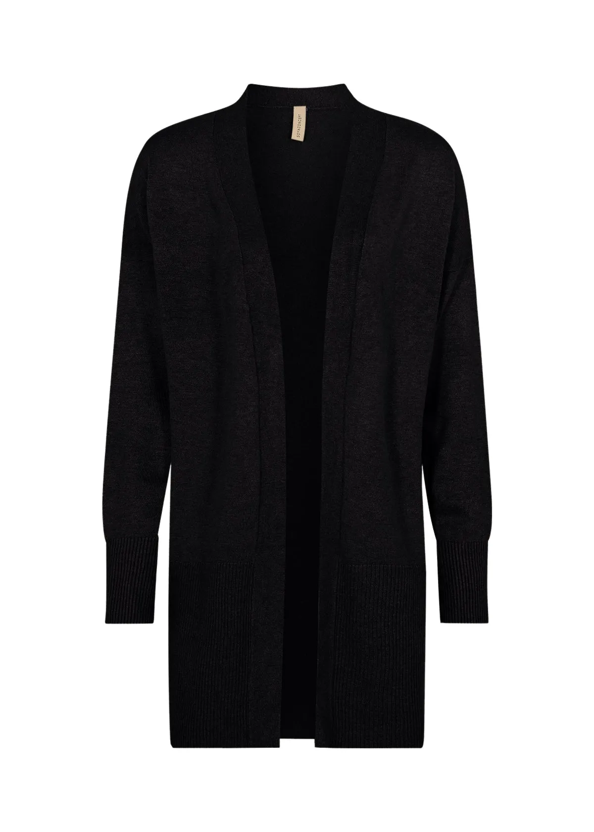 Soya Concept Open Front Long Sleeve Cardigan Top