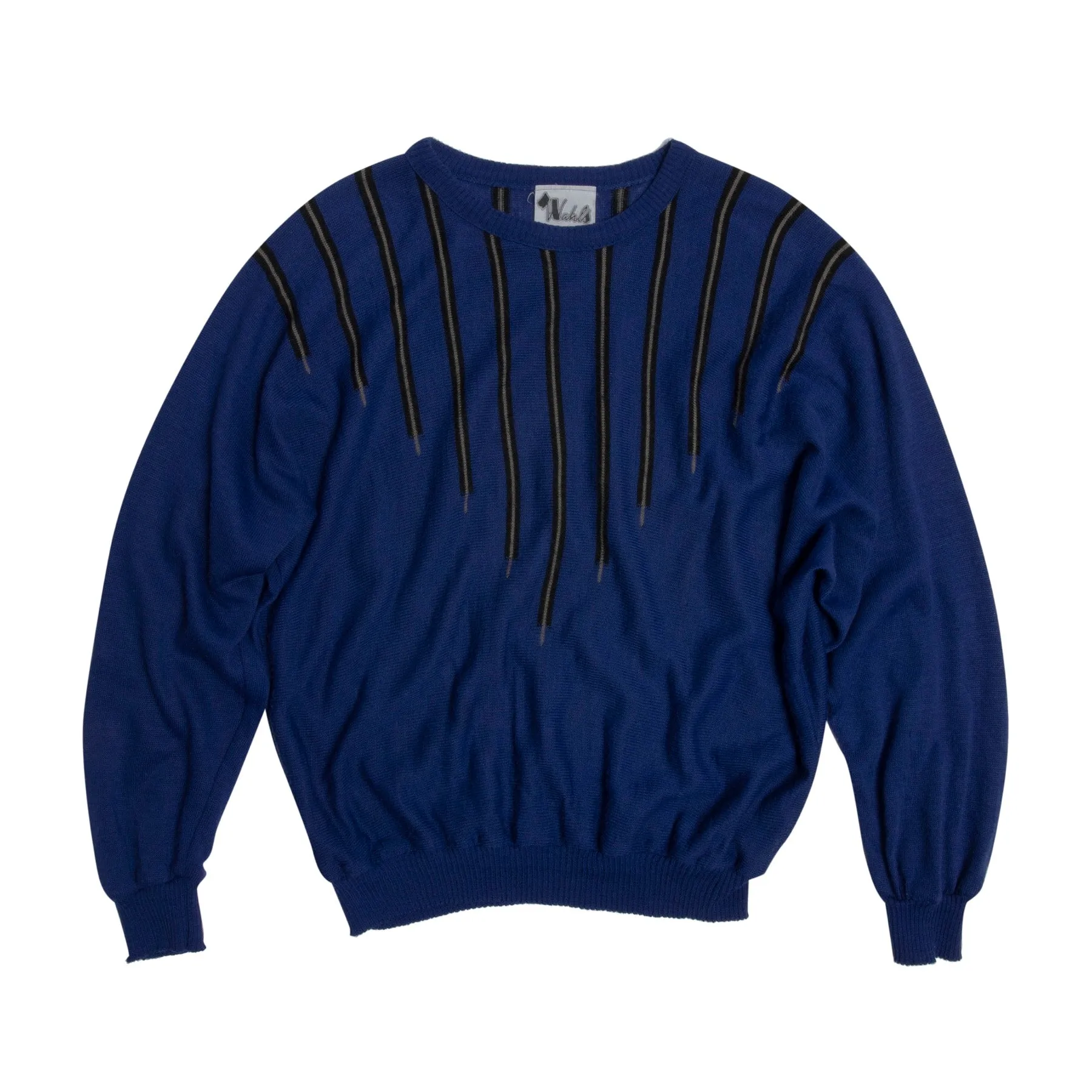 Stockinette Knit Intarsia Dolman Sleeve Jumper