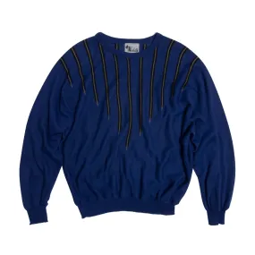 Stockinette Knit Intarsia Dolman Sleeve Jumper