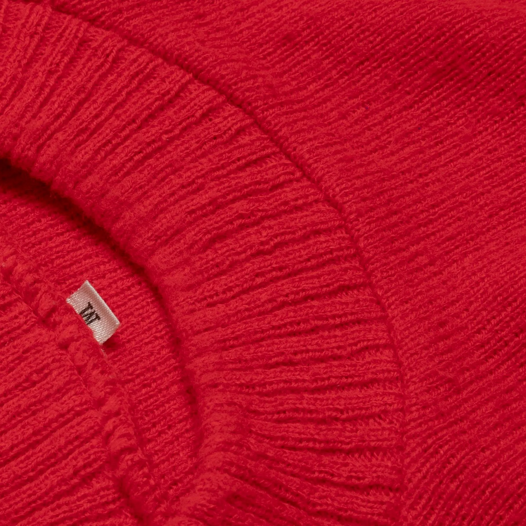Stockinette Knit Intarsia Stripe Dropped Shoulder Jumper