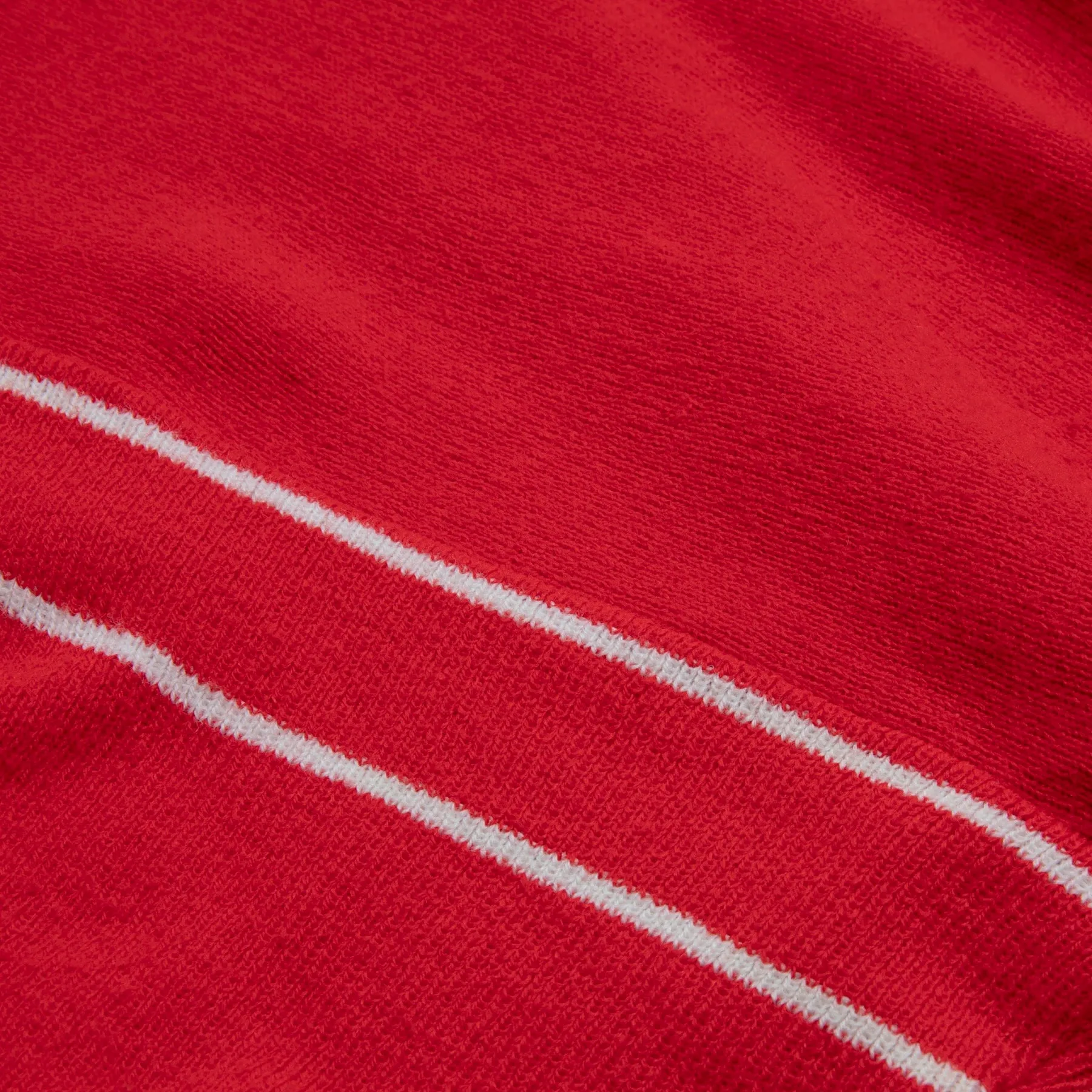 Stockinette Knit Intarsia Stripe Dropped Shoulder Jumper