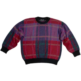 Stranded Broken Check Crew Neck Jumper