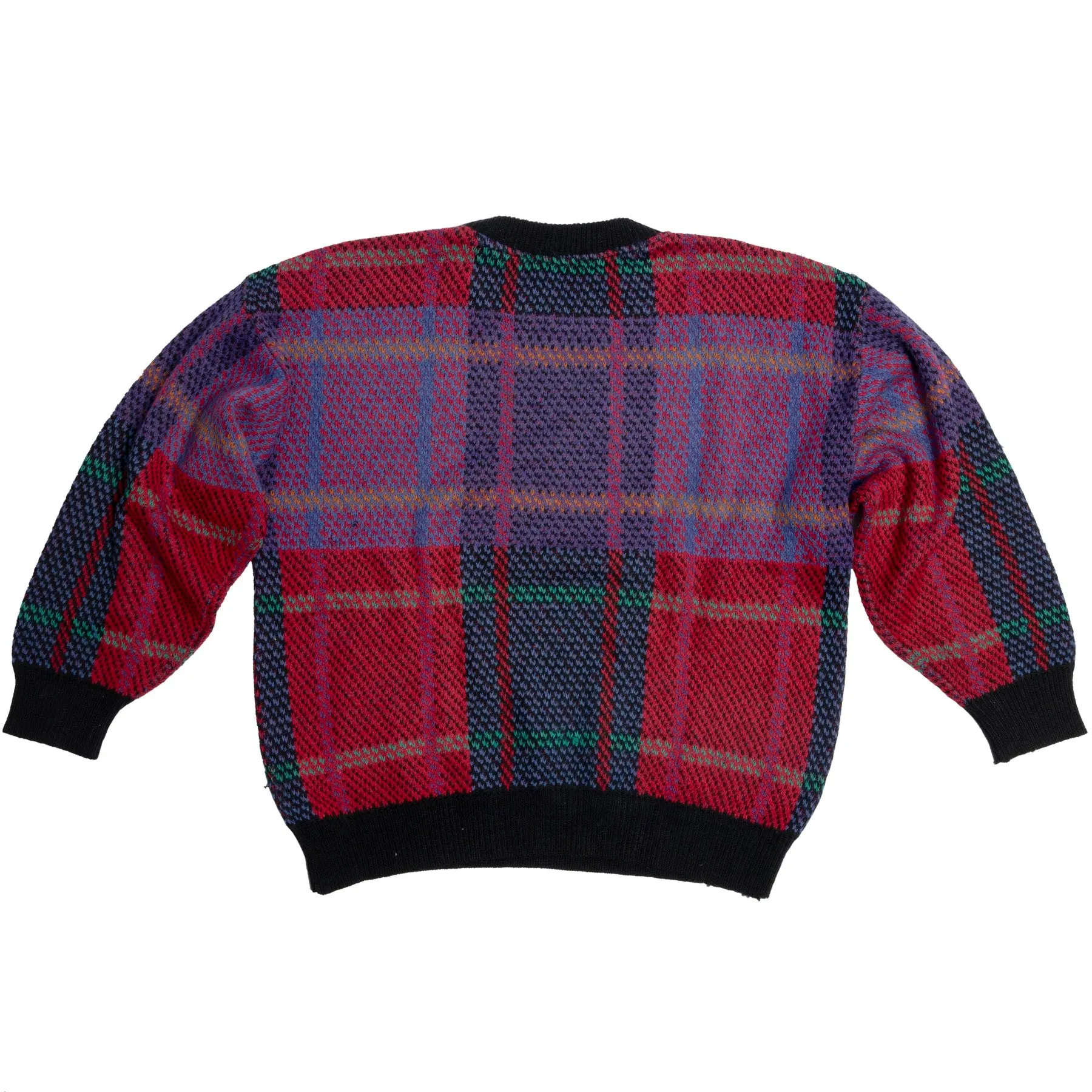 Stranded Broken Check Crew Neck Jumper
