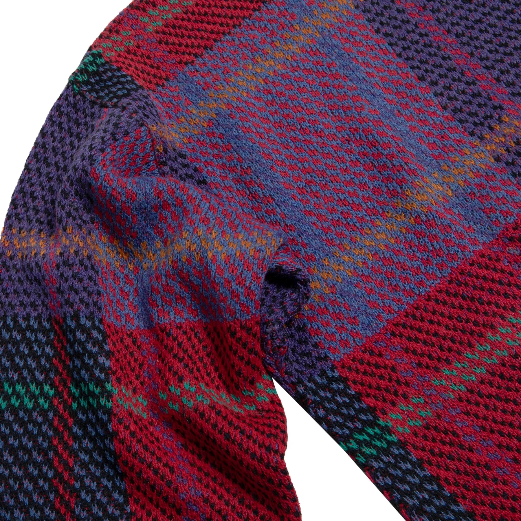 Stranded Broken Check Crew Neck Jumper