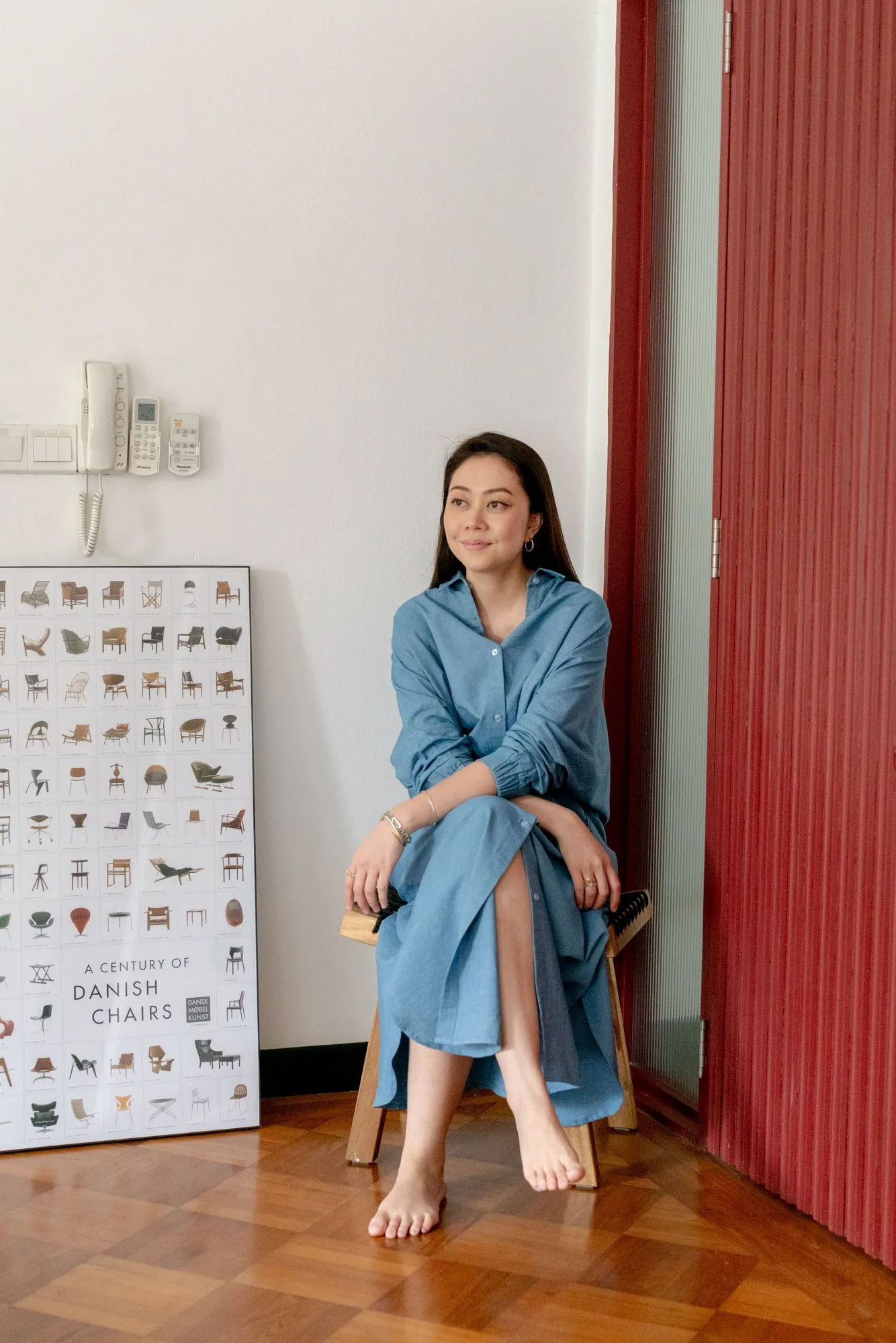 Suki Denim Dress in Dark Denim