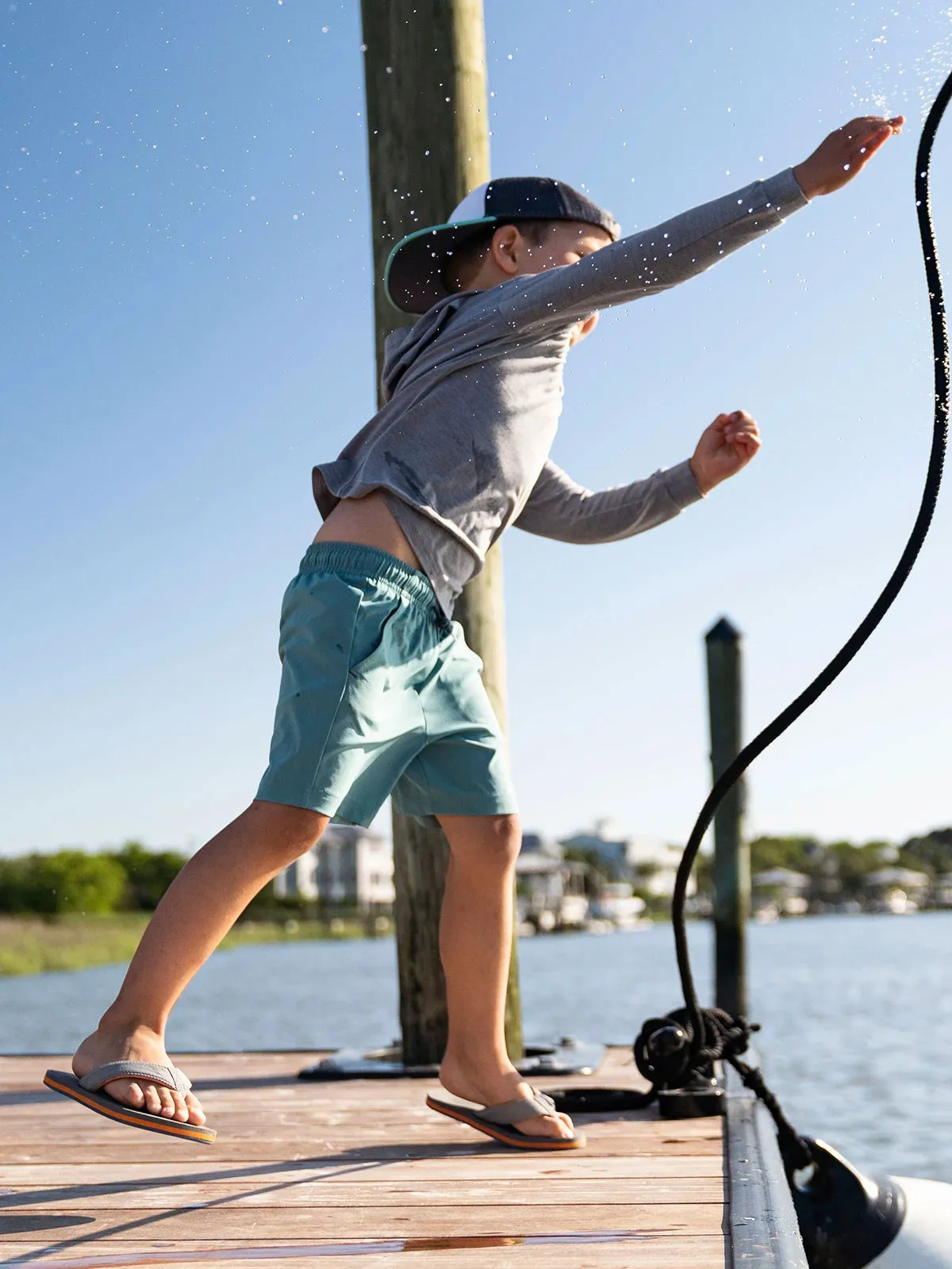 Toddler Breeze Short - Pacific Blue